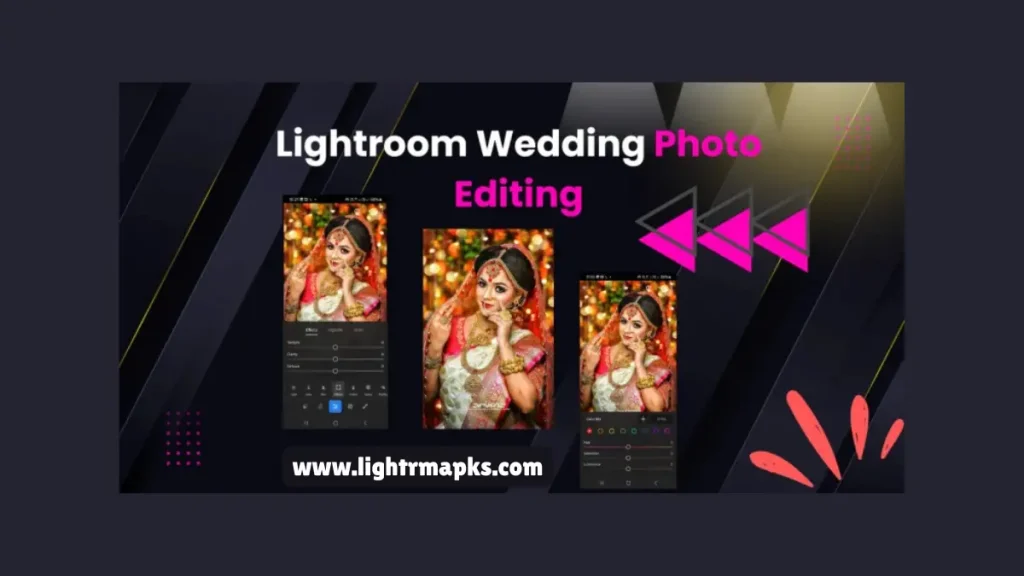 lightroom wedding photo